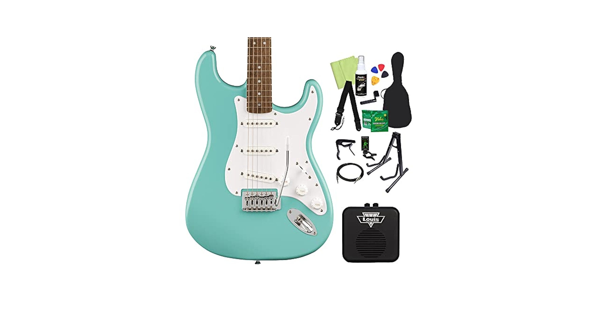 エレキギター　Fender SQ BULLET w Amazon | Fender Squier Bullet Stratocaster HT - Dakota Red